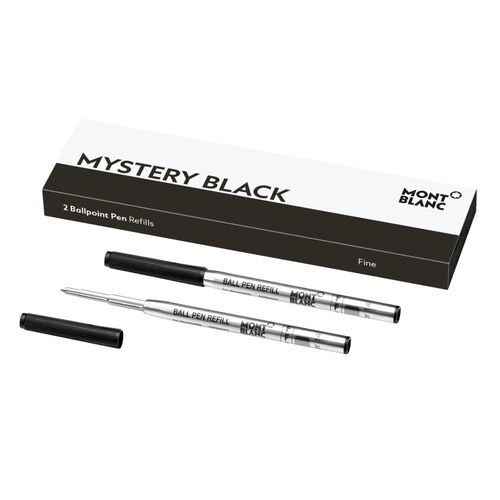 Montblanc - 2 x Ballpoint Pen Refills (F) Mystery Black